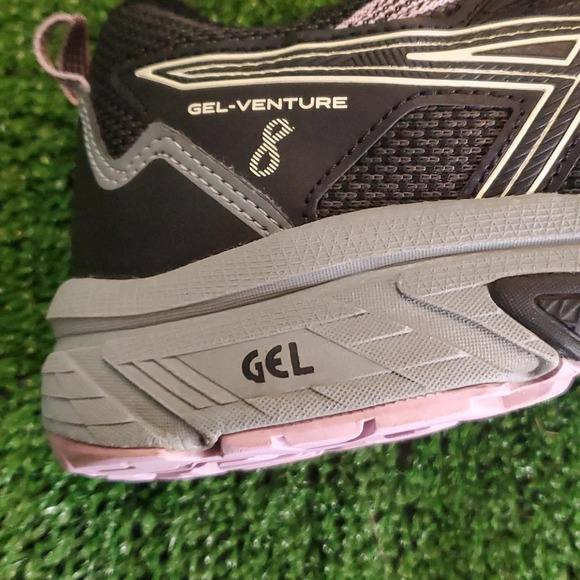 ASICS Black & Pink Womens Gel Venture 9W - Picture 7 of 12